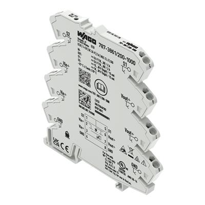 WAGO 787-3861/200-1000  Elektronik Devre Kesici 1 Kanallı 24VDC Giriş Gerilimi 2A NEC Sınıf 2 Sinyal Kontağı