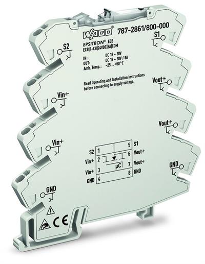 WAGO 787-2861/800-000 Elektronik Devre Kesici 1 Kanallı 24VDC Giriş Gerilimi 8A Sinyal Kontağı