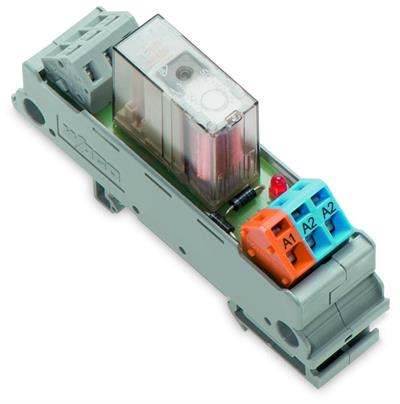 WAGO 288-304   Röle Modülü Nominal Giriş Gerilimi 24VDC 1 Değişken Kontak Sınırlayıcı Sürekli Akım 6A Modül Genişliği 21mm 2.50mm² Gri