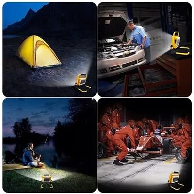 CT-4698 TAŞINABİLİR ŞARJLI SOLAR PROJEKTÖR (200W)