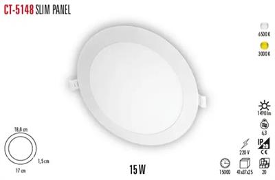 CT-5148G 15W 3200K METAL KASA GÜN IŞIĞI