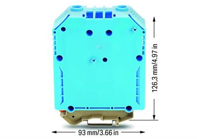 WAGO 883-2404  2 İletkenli Geçiş Klemensi 240 Mm² Vidalı Bağlantı Mavi