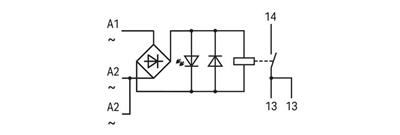 WAGO 789-520   Röle Modülü Nominal Giriş Gerilimi 24VAC 1 Normalde Açık Kontak Sınırlayıcı Sürekli Akım 16A Kırmızı Durum Göstergesi Modül Genişliği 18mm