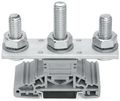 WAGO 885-310  Pabuç Bağlantılı Klemens Dın-Ray 35x15 Ve 35x7.5 İçin 3 Saplama M10 120mm² Gri