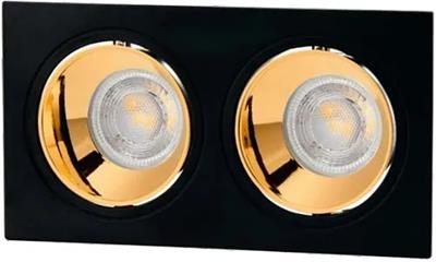 CT-5056 JAGUAR SİYAH-ROSE İKİLİ MODERN DEKORATİF KARE SPOT