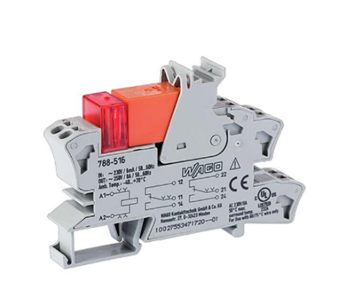Wago 788-516 Ac 230V 2x8A Soketli Durum Göstergeli Röle Modülü