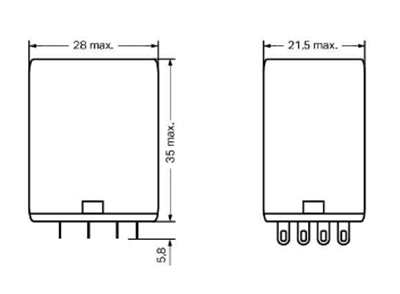 Wago-Ray Tipi 4 Kontak 5A 230 V AC Röle 858-151