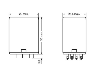 Wago 858-150 24VDC, 4x5A kontak röle