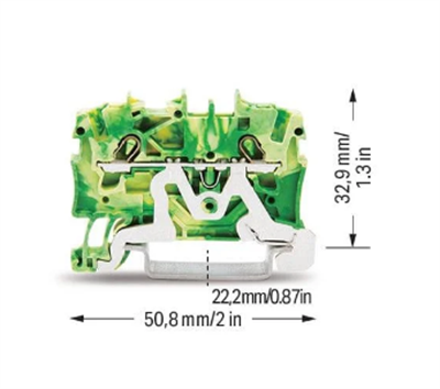 Wago 2001-1207 Topraklamalı Klemens Sarı-Yeşil