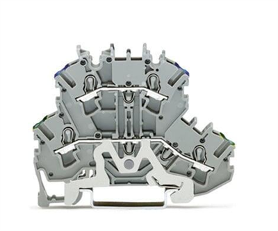 Wago 2002-2217 İki Katlı Topraklamalı Klemens 