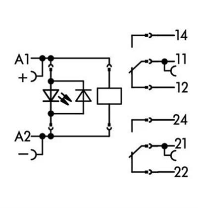 Wago 788-312 Dc 24V 2x8A Durum Göstergeli Röle Modülü