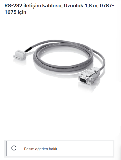 WAGO 787-892 RS-232 İletişim Kablosu Uzunluk 1.8m (0787-1675 İçin)