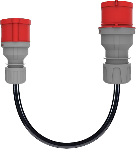 Cee Norm Adaptör 5x2,5 Ttr 5/16A Fiş - 5/32A Priz (30cm Kablolu)