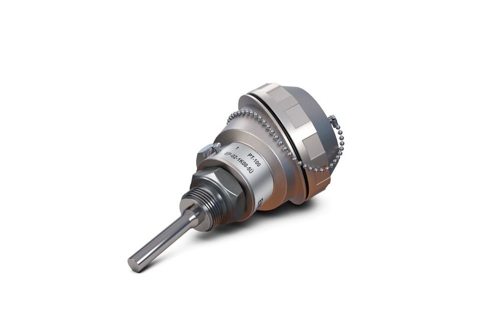 ENDA EP02-2K08-25 Çift Elemanlı Rakorlu PT-100 Sıcaklık Sensörü