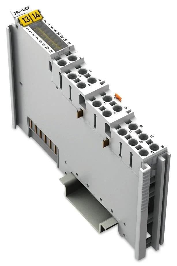 WAGO 750-1407   16 Kanallı Dijital Giriş 24 VDC 3ms Düşen Kenar Anahtarlama