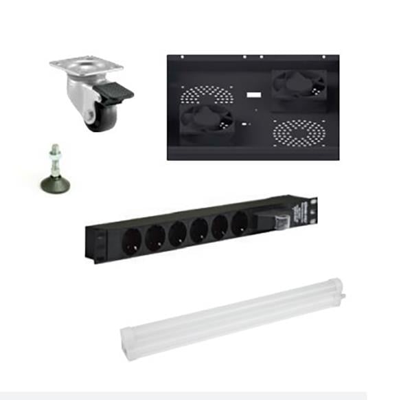 DAPFM2 PRO SERİSİ DİKİLİ TİP RACK KABİN İÇİN 2 FAN+TERMOSTAT MODÜLÜ