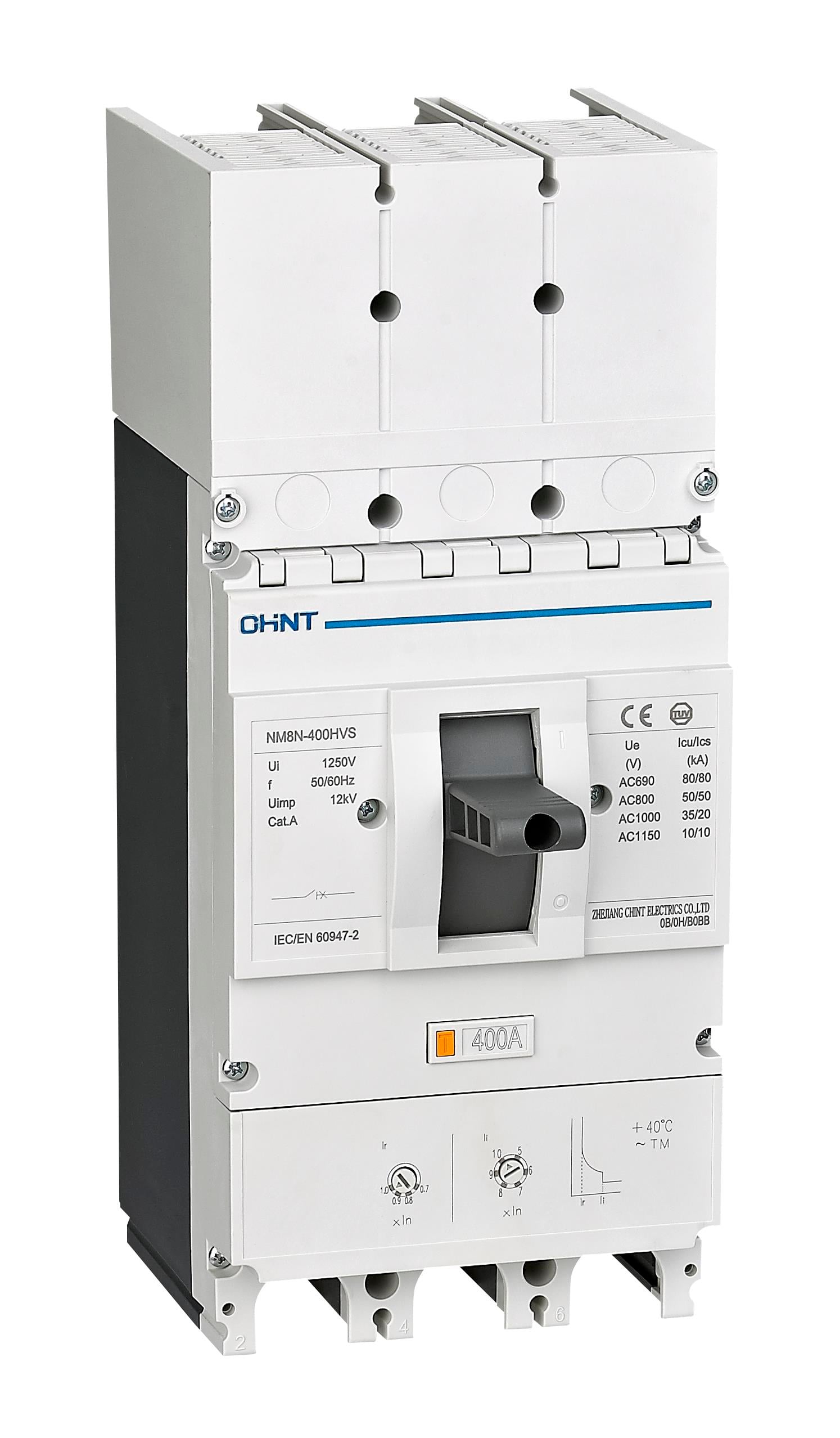 367787 NM8N-400HVS 3P 400A 50 kA (800 VAC)  Termik Manyetik Ayarlı Devre Kesici