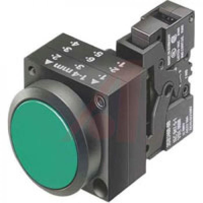 3SB3245-0AA41 1NA Plastik Yeşil Işıklı Buton 24VAC/DC