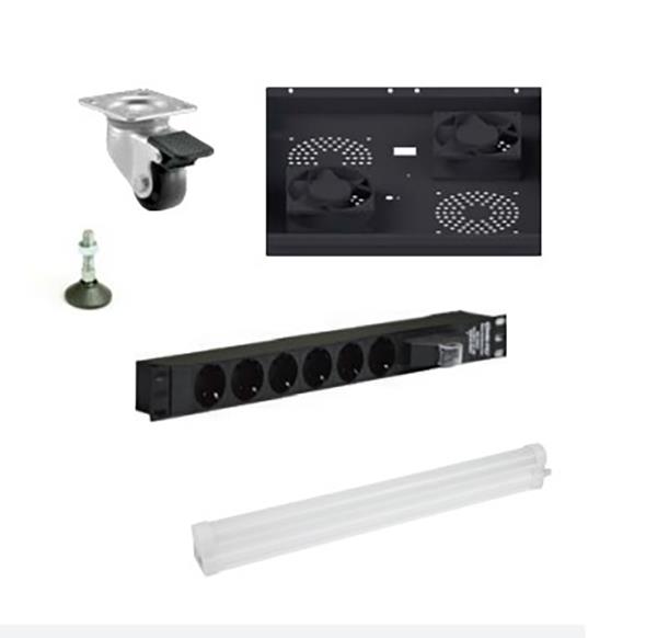 DAPFM4 PRO SERİSİ DİKİLİ TİP RACK KABİN İÇİN 4 FAN+TERMOSTAT MODÜLÜ