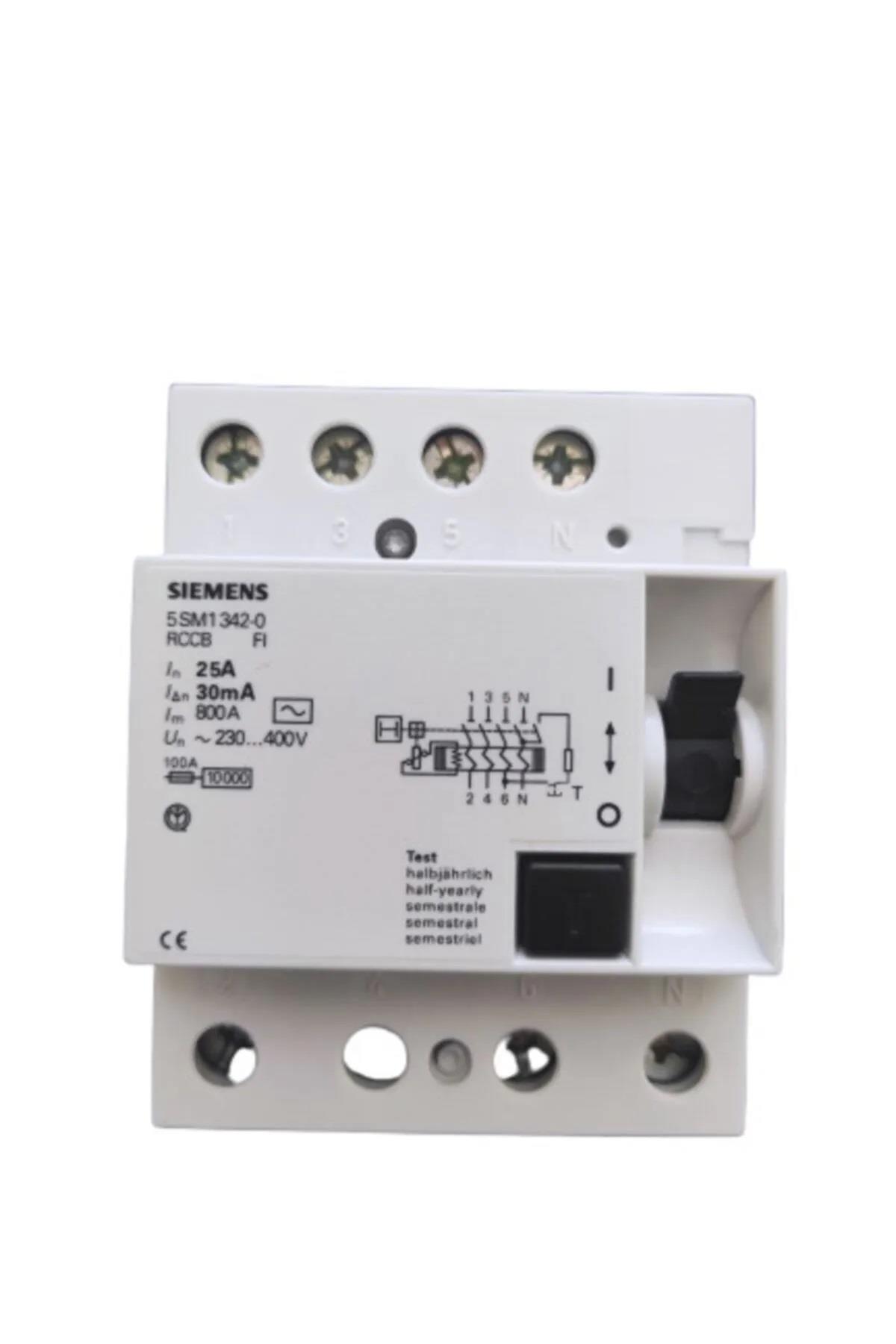 5SM1342-0 4X25A 30mA Tip AC Kaçak Akım Koruma Rölesi