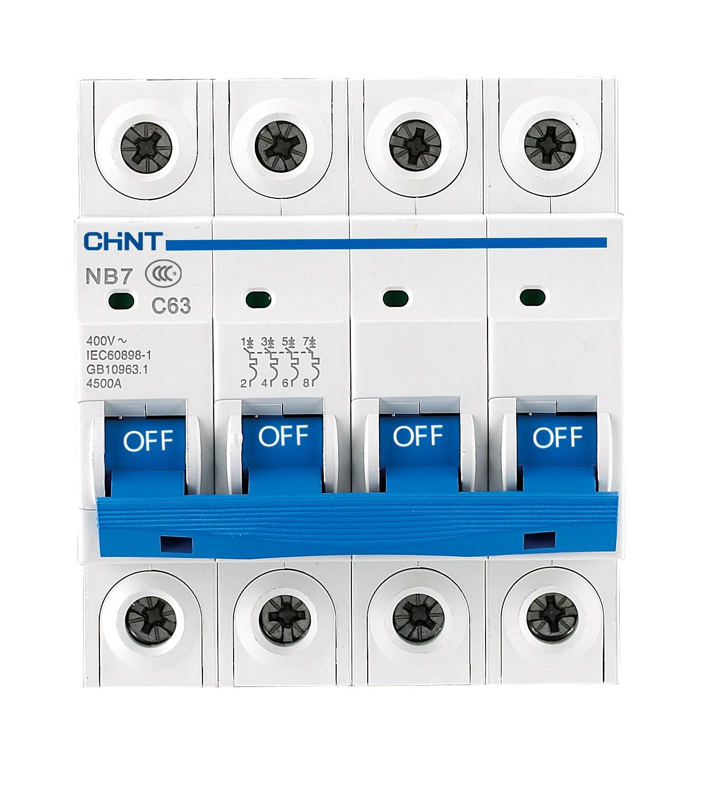 192282 NB7 / 4 KUTUP 6kA B / 10A OTOMATİK SİGORTA