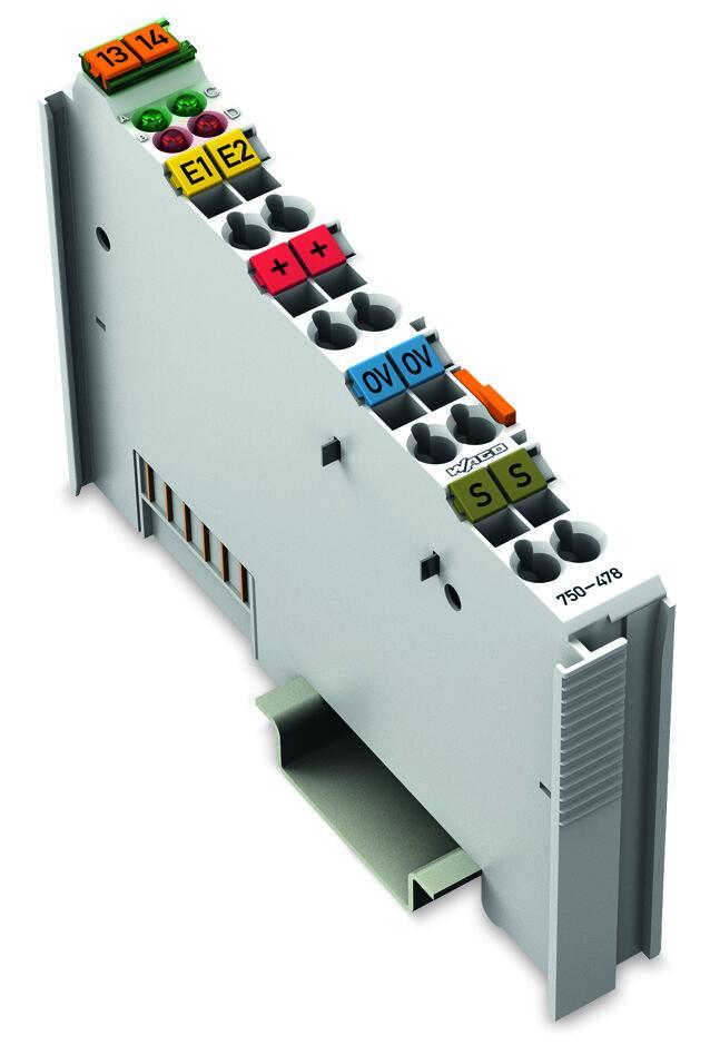 WAGO 750-478 2 Kanallı Analog Giriş 0-10 VDC Tek Uçlu 16 Bit