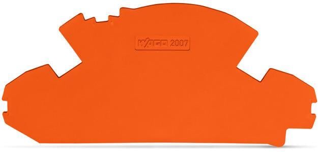 Sonlandırma plakası; 1,5 mm kalınlık; kilitleme contası seçeneği olmadan; turuncu