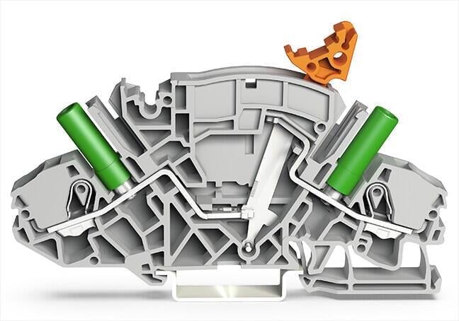 Wago 2007-8821/044-000 2 iletkenli ayırma/test klemensi