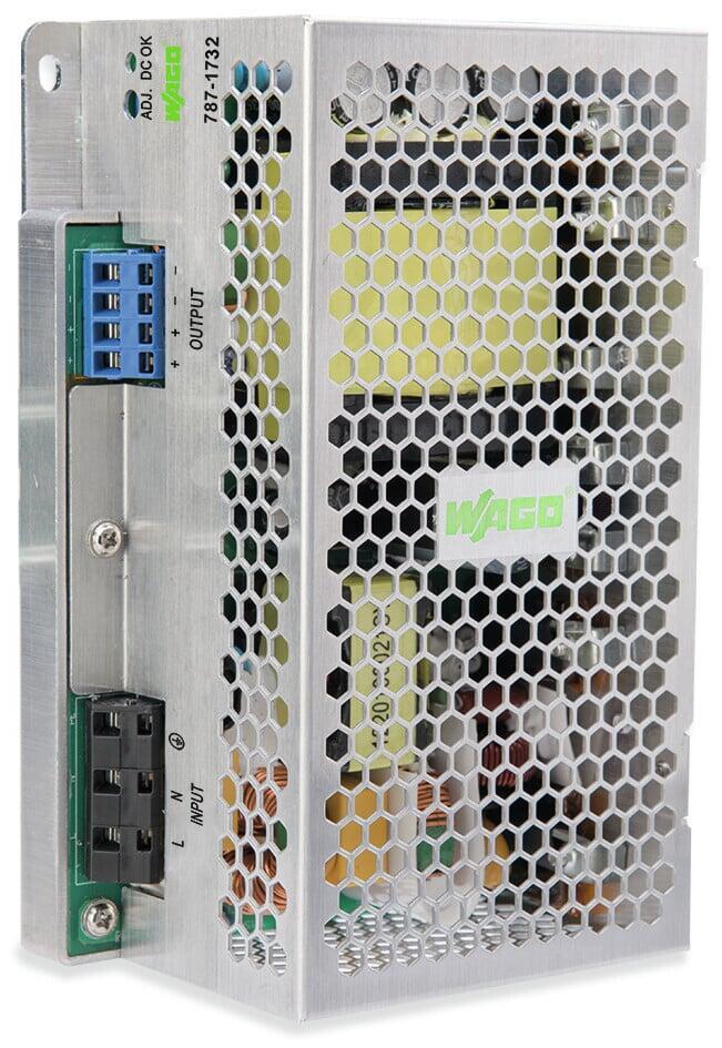 WAGO 787-1732  Anahtarlamalı Mod Güç Kaynağı Eco 1 Fazlı 24VDC Çıkış Gerilimi 10A Çıkış Akımı DC-OK LED