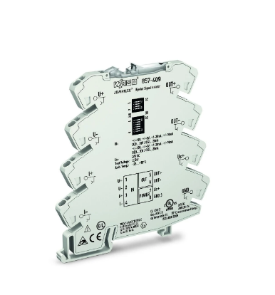 Wago 857-409 İzolasyon kuvvetlendiricisi Çift kutuplu akım ve gerilim girişi sinyali; İki kutuplu akım ve gerilim çıkışı sinyali