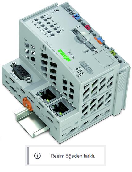 WAGO 750-8212/025-002  Kontrolör PFC200 2.Nesil 2xETHERNET RS-232/-485 Telekontrol Teknolojisi Geniş Sıcaklık ECO