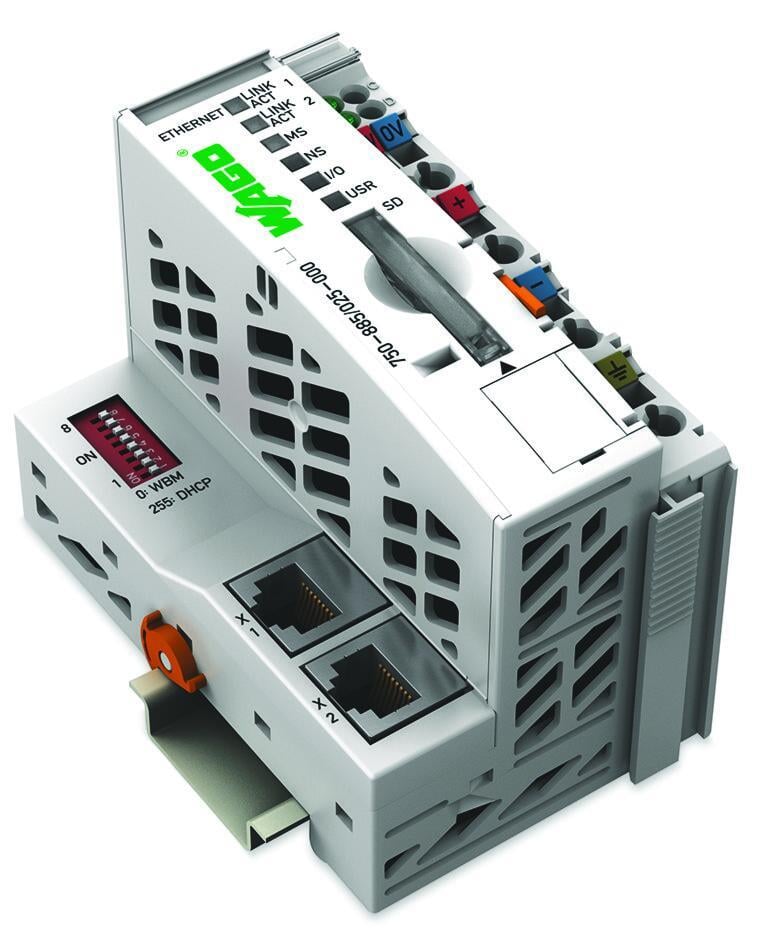 WAGO 750-885/025-000  Kontrolör ETHERNET 3.Nesil SD Kart Yuvası Medya Yedekliliği Geniş Sıcaklık