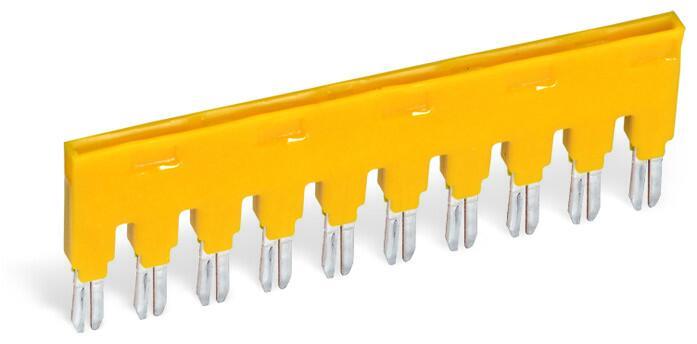 WAGO 859-410/000-029   Köprü - Köprü Yuvası İçin 10 Yollu Yalıtımlı Sarı