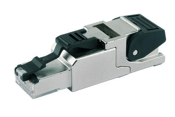 WAGO 750-977/000-012  Konnektör ETHERNET RJ-45 Cat 6A Düz Kod T568B AWG 22