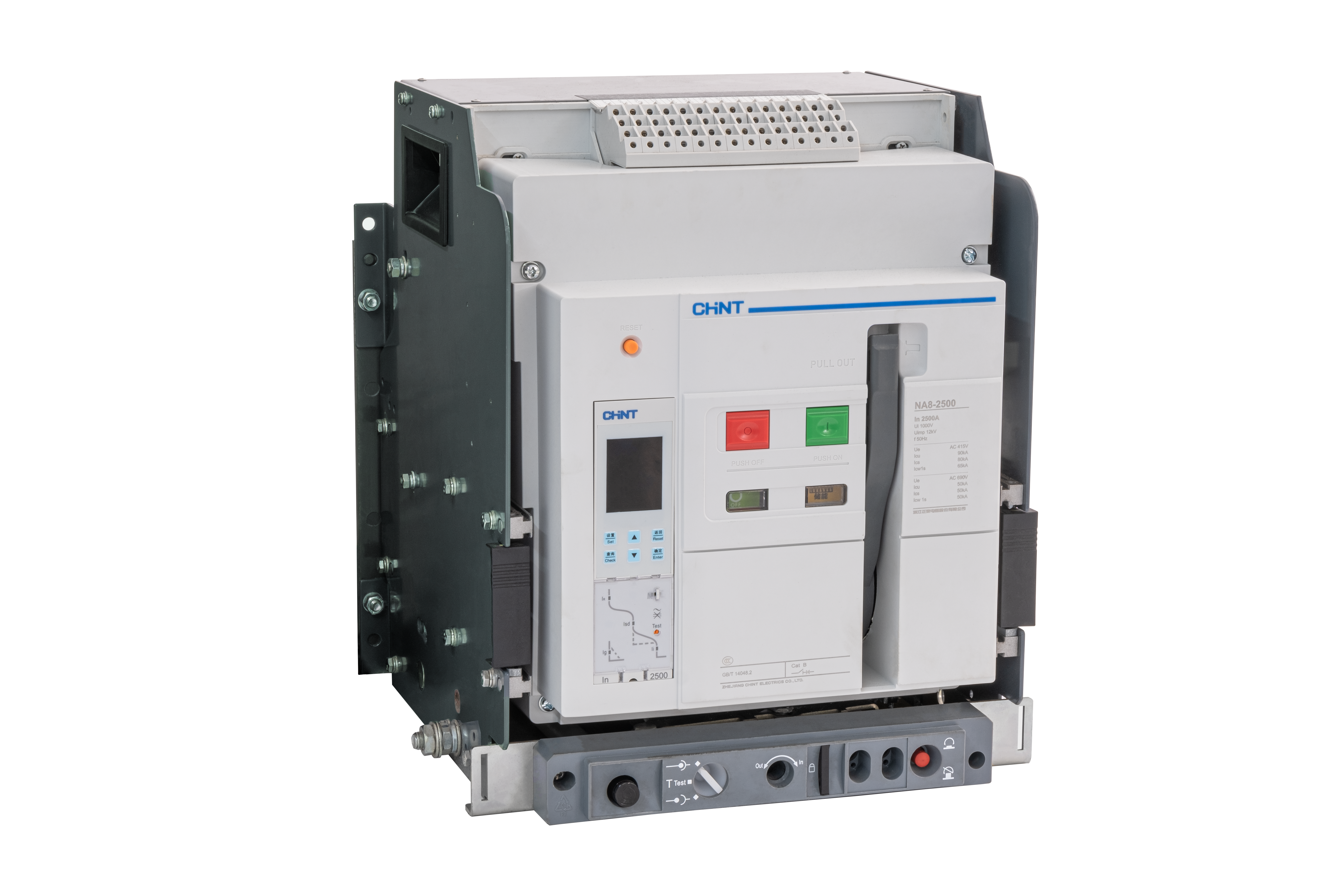 397338 Sabit Tip NA8-2500HU 2000A 65 kA (800 VAC) 3P Açık Tip Şalter LSIG Kor.