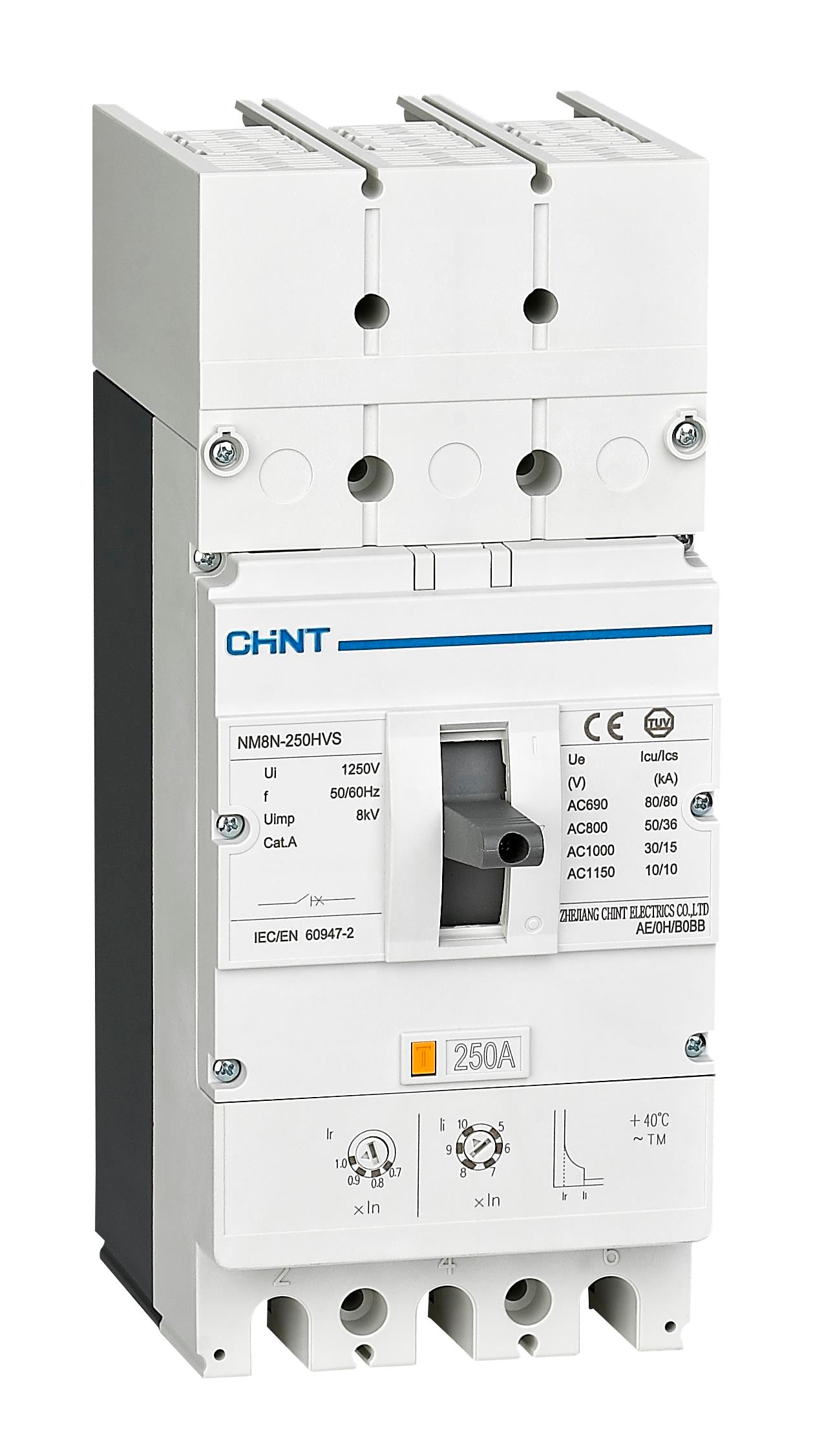 367774 NM8N-250HVS 3P 200A 50 kA (800 VAC)  Termik Manyetik Ayarlı Devre Kesici