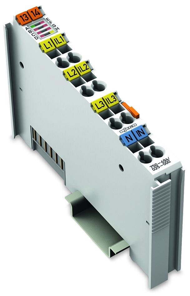 WAGO 750-494/025-000 3 Fazlı Güç Ölçümü 480 VAC 1A Geniş Sıcaklık