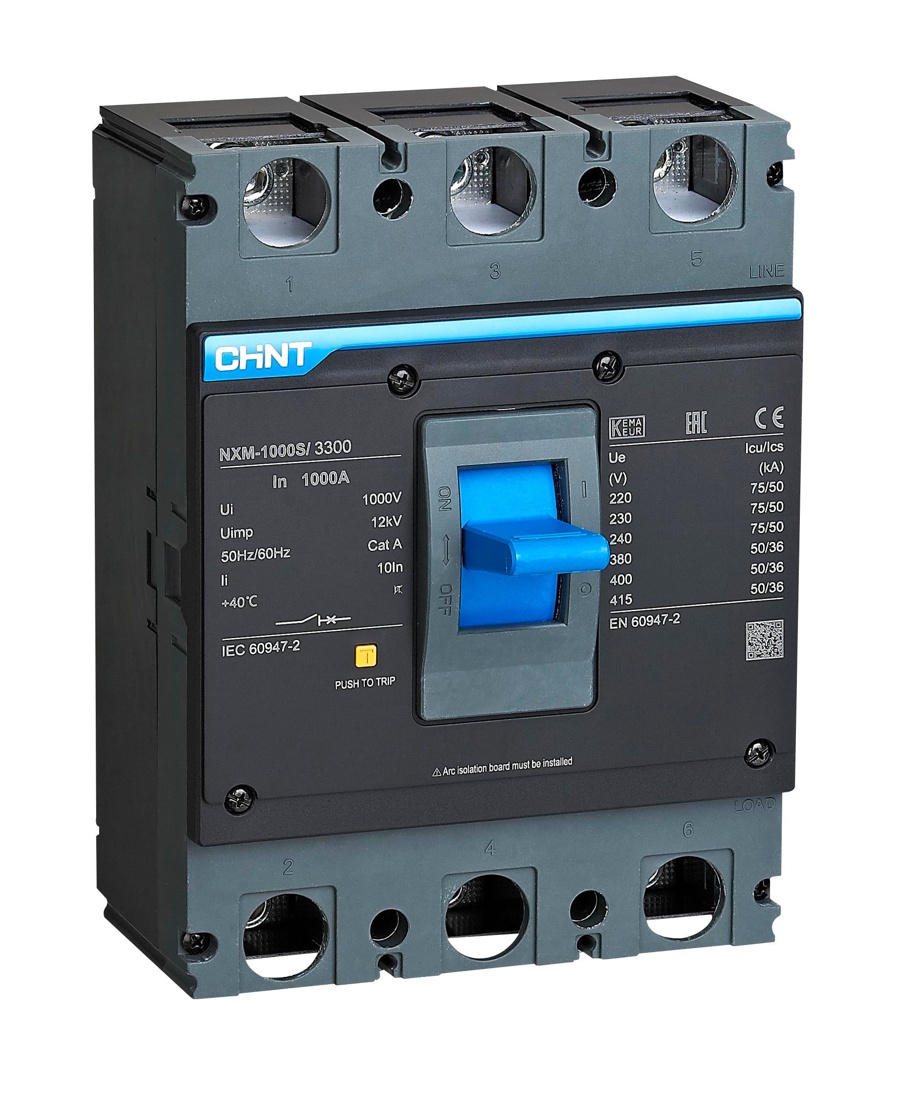 131377 NXM-1000S/3300 1000A 50kA TERMİK MANYETİK SABİT KOMPAKT ŞALTER