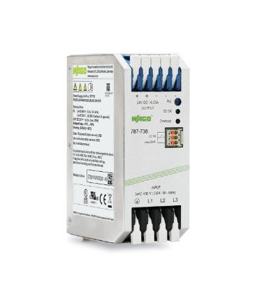 Anahtarlamalı mod güç kaynağı; Eco; 3 fazlı; 24 VDC çıkış gerilimi; 6,25 A çıkış akımı; DC OK kontak