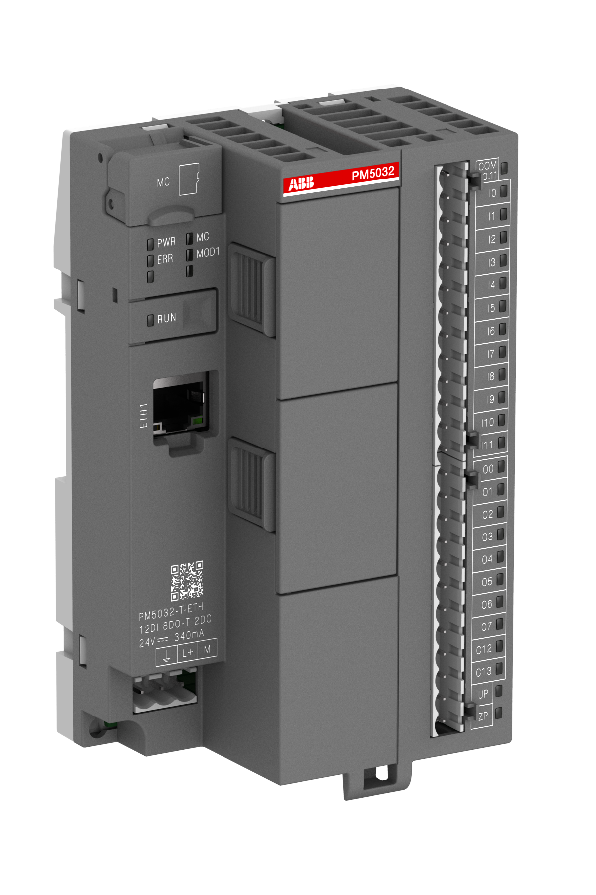 PM5032-T-ETH  İŞLEMCİ MODÜLÜ BELLEK 2MB 12 DI 24VDC 8 DO 24VDC 0.5A  2 DC 24VDC