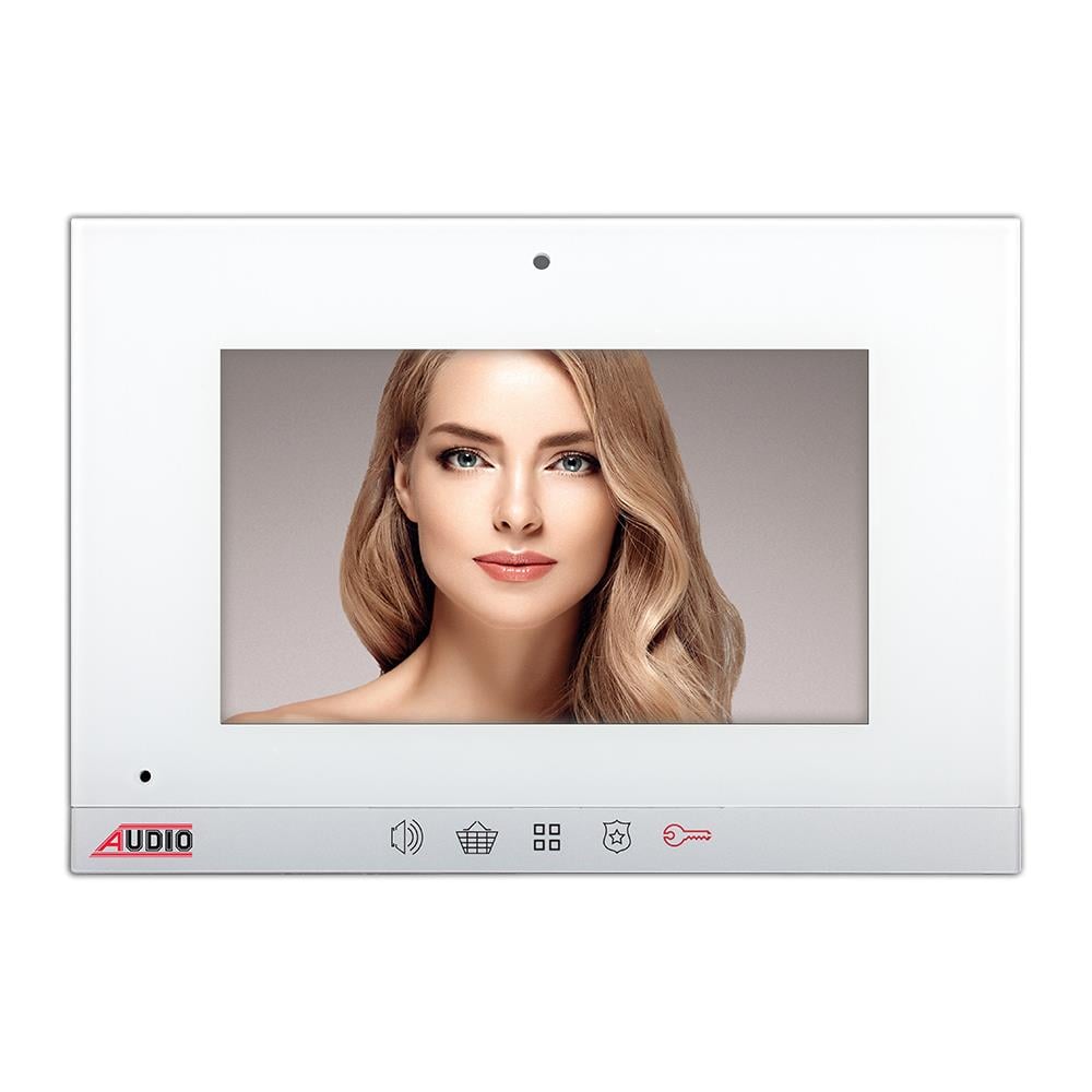 001192 7'' Beyaz Dokunmatik Butonlu Handsfree Slim Bus Plus Görüntülü Diafon