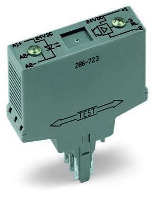 WAGO 286-752/002-000   Optokuplör Modülü Kırmızı Durum Göstergesi Gri
