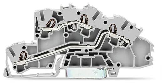 WAGO 2003-7642   Çok Katlı Montaj Klemensi İşlem Yuvalı 2.5mm² L/L Push-in CAGE CLAMP® 2.50mm² Gri