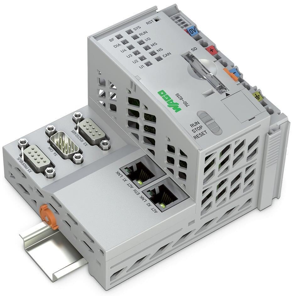 WAGO 750-8216  Kontrolör PFC200 2.Nesil 2xETHERNET RS-232/-485 CAN CANopen PROFIBUS Slave