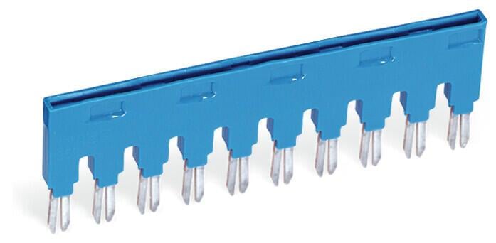 WAGO 859-410/000-006   Köprü - Köprü Yuvası İçin 10 Yollu Yalıtımlı Mavi