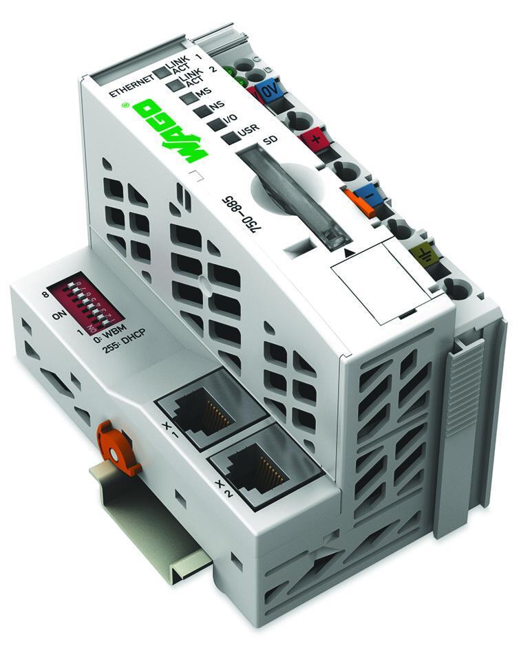 WAGO 750-885  Kontrolör ETHERNET 3.Nesil SD Kart Yuvası Medya Yedekliliği