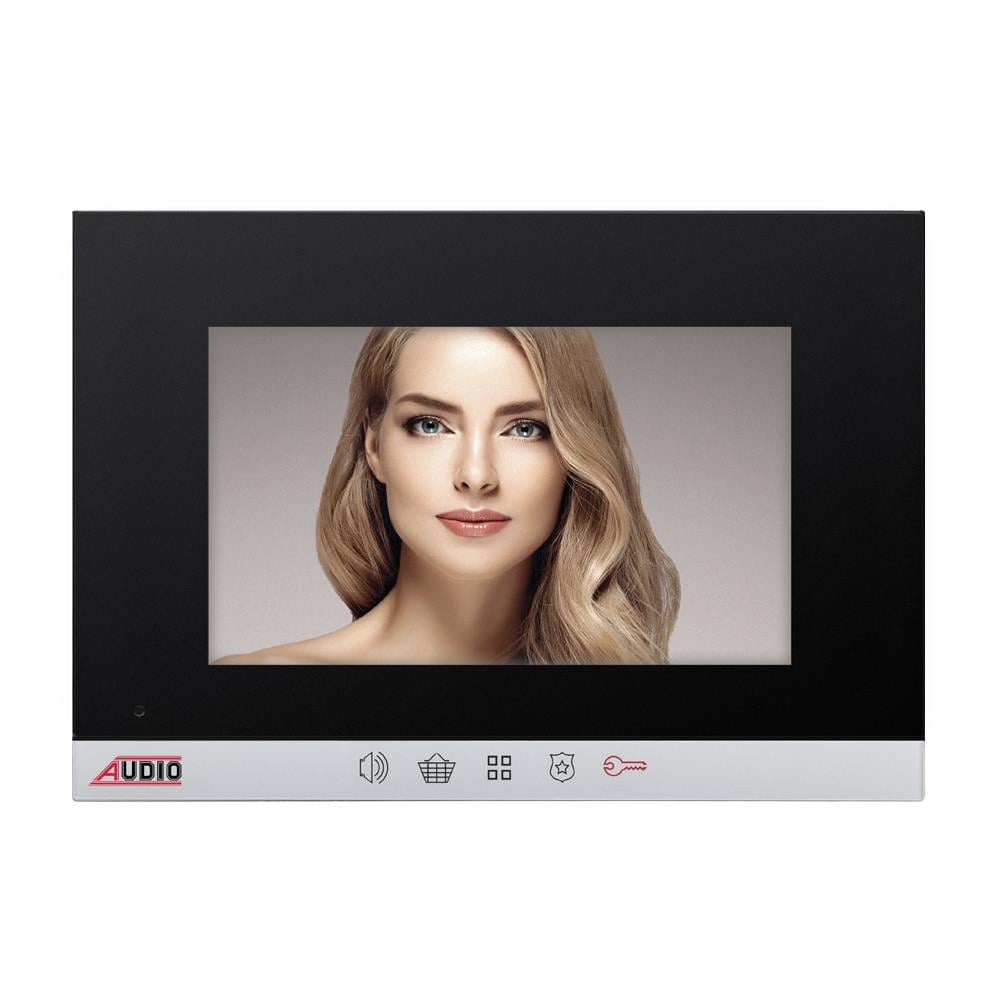 001193 7'' GÖRÜNTÜLÜ DİAFON BUS PLUS SİYAH DOKUNMATİK BUTONLU