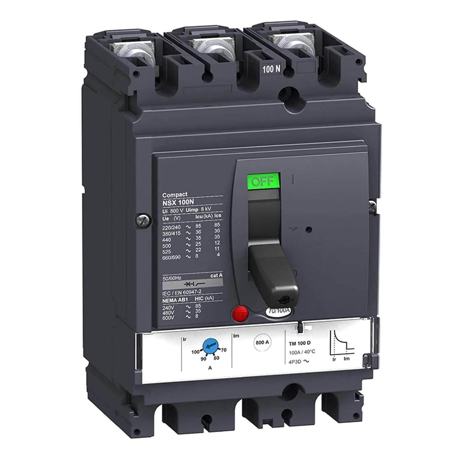 LV429843 NSX100N TM50D 35-50A 50KA 3P Termik Manyetik Korumalı Şalter 380VAC