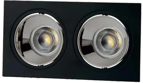 CT-5054 JAGUAR İKİLİ SİYAH-PLATİN MODERN DEKORATİF SPOT