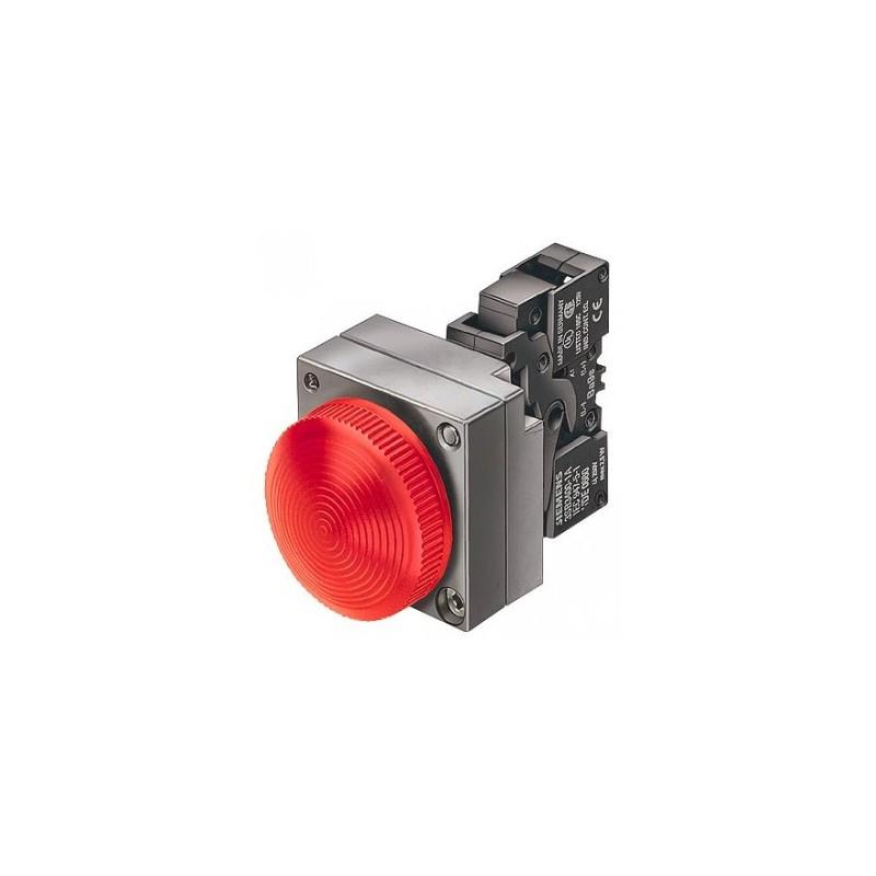 3SB3604-6BA20 Metal Kırmızı Komple Sinyal Lambası Ampulsüz